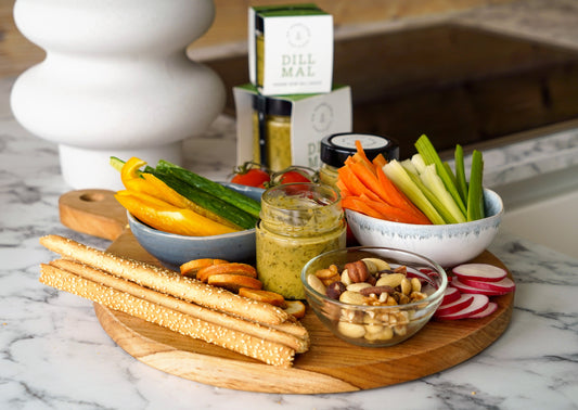Vegetarische Snack Platte mit unserem DILL MAL